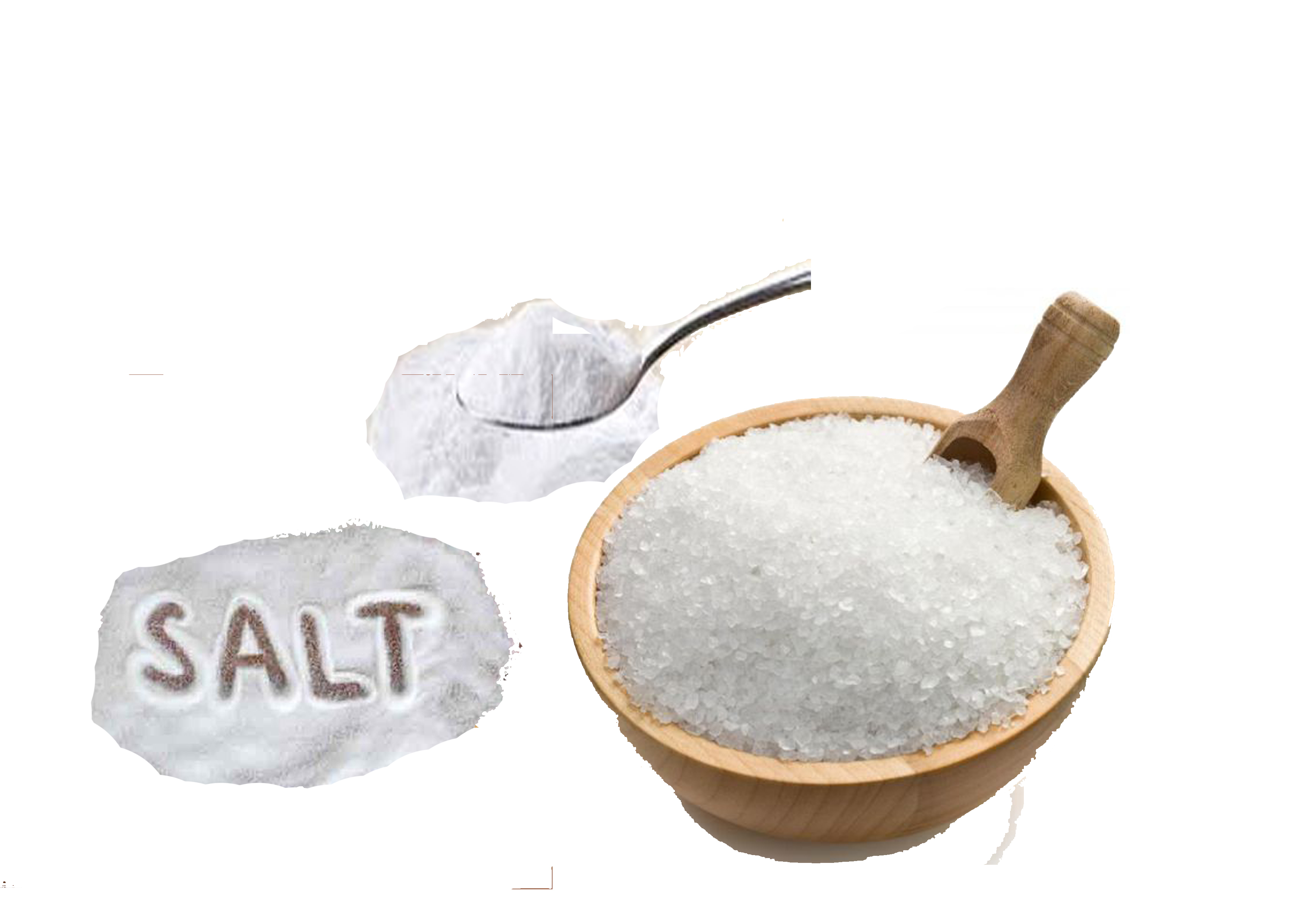 चीनी, नमक और वेकिंग सोडा